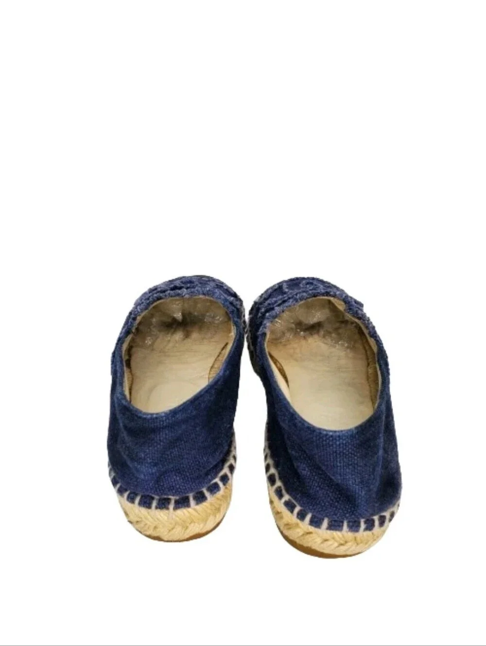 Chanel Blue Denim Interlocking CC Cap Toe Espadrilles